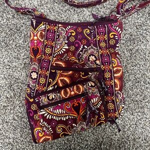 Vera Bradley Multicolor Paisley Crossbody Bag and Wallet